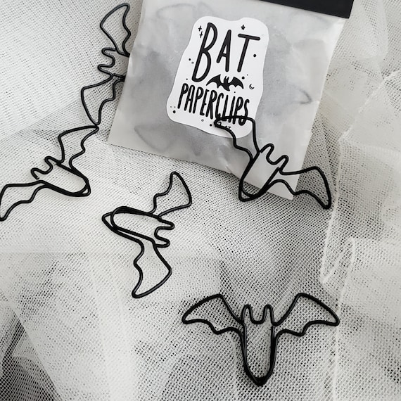 Bat paperclips, Spooky cute, Goth