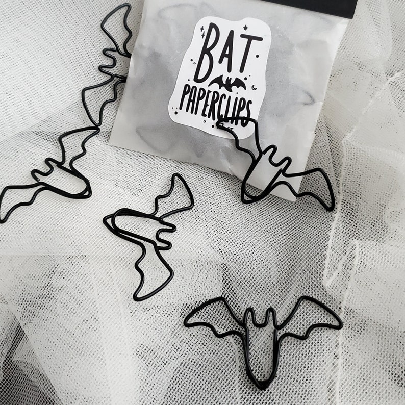 Bat paperclips, Spooky cute, Goth image 1