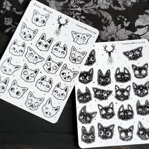 Cat emoji STICKER planner sticker sheet image 1