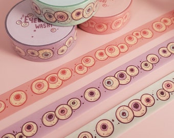 Nastro WASHI Eyeball - Creepy Cute - Pastel Goth