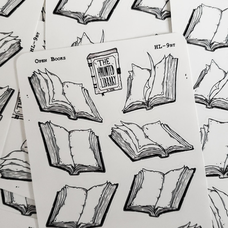 Open Book STICKER Sheet | Planner Box | Writable Stickers | Planner ...
