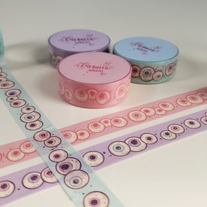 Eyeball WASHI Tape Creepy Cute Pastel Goth image 6