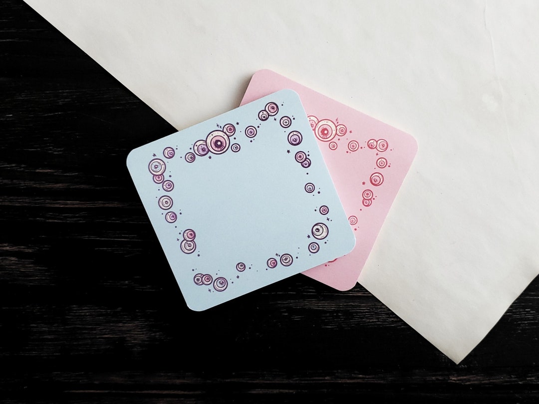 Pastel Eyeball STICKY Note pastel Goth Creepy Kawaii Etsy