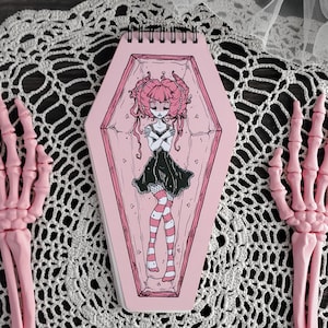 Pink Coffin Vampir Stickerbuch