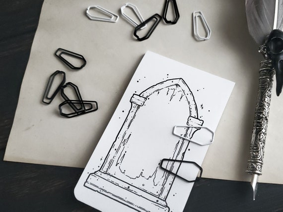 Coffin Paperclips, Spooky Cute, Goth - Etsy