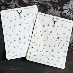 Snowflake planner STICKER sheet set