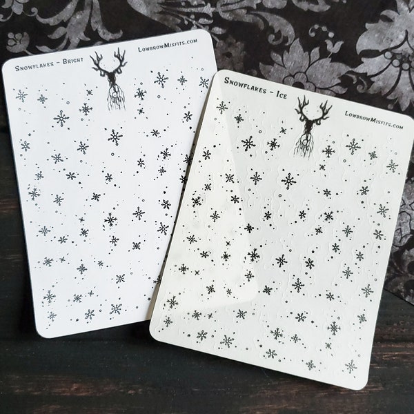 Snowflake planner STICKER sheet set