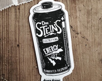 Frankenstein Soda STICKER | Soda Can | Creepy Cute Art | Vinyl Sticker