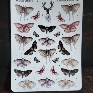 Moon moth stickers