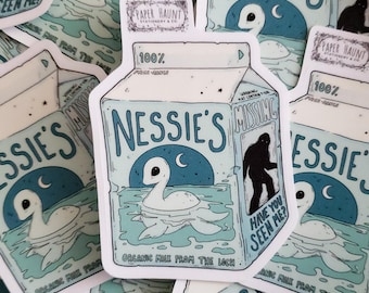 Nessie Milk Carton STICKER
