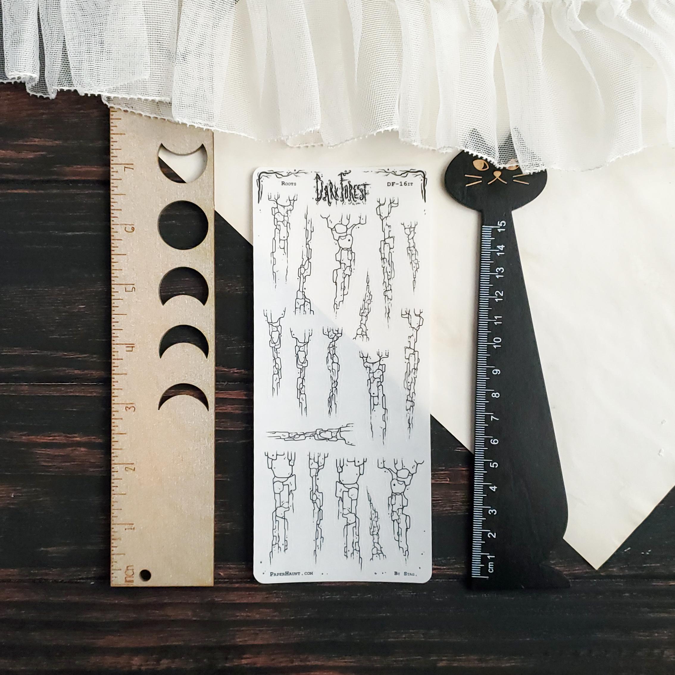Roots - STICKER Clear Plannner Sheet - Dark Forest - Etsy