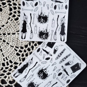 cute witchy planner sticker sheet for planner