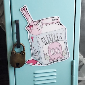 Zombie Milk Carton Magnet -  Spooky Cute Pastel Goth - Creepy Kawaii - Fridge Magnet