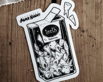 Teeth Candy Vinyl Sticker | Spooky Cute Food - Cute Horror