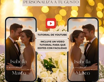 Digital wedding invitation, save the date, editable invitation, customizable invitation - Invitation template - editable wedding.