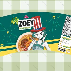 Huntrix Zoey - KPop Demon Hunters | Ramen Cupsleeve with lid