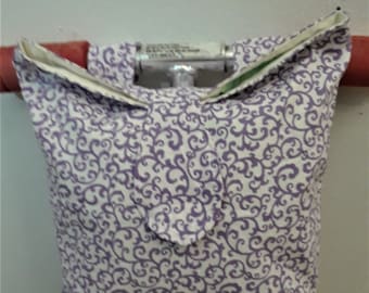 Handmade Lined Cotton Handlebar Bag, Bicycle Scooter Walker Accessory