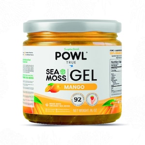 Powl Organic St. Lucian Sea Moss Gel - Mango Geschmack - 92 Vitamine und Mineralstoffe