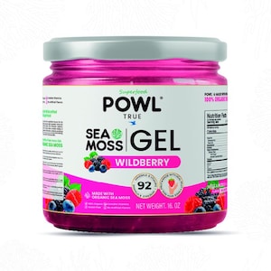 Powl Organic St. Lucian Sea Moss Gel - Wildbeer Geschmack - 92 Vitamine und Mineralstoffe