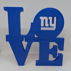 NFL ニューヨーク ジャイアンツ ラブ パーク サイン - マンケイブ用 LOVE サイン 8x8 インチ
