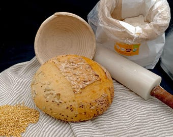 11lb Bag Organic Italian Flour Low Gluten Pizza Dough Sourdough Baking Tumminia Wheat Flour Semolina Pasta Making Ancient Grain Stone Ground