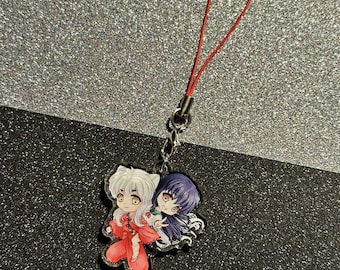 Inuyasha and Kagome acrylic phonecharm