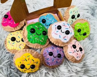 Mini plush sprinkle cookie, kawaii letterbox gift, personalised cookie gift, Hug in a box, fake bake cookie, Cookie in a box, Pocket hug