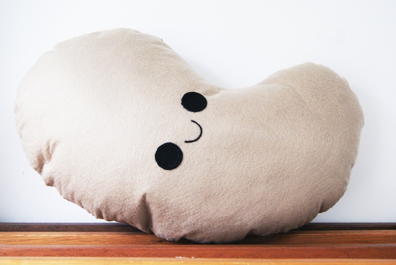 Happy Potato Cushion, Plush Potato, Decorative Potato Cushion, Potato Photo prop, Funny potato Gift, Novelty Gift, Couch potato Gift image 1