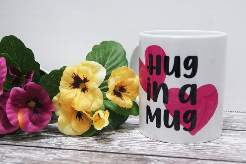 Hug in a Mug, Hug Cup, Hug Coffee Mug, Thoughtful Gift, Gift for Friend, Tough Time Gift, Mum Mug, Mum Gift, Cuddle Mug, Mothers Day Mug image 10