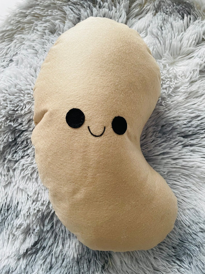 Happy Potato Cushion, Plush Potato, Decorative Potato Cushion, Potato Photo prop, Funny potato Gift, Novelty Gift, Couch potato Gift image 5