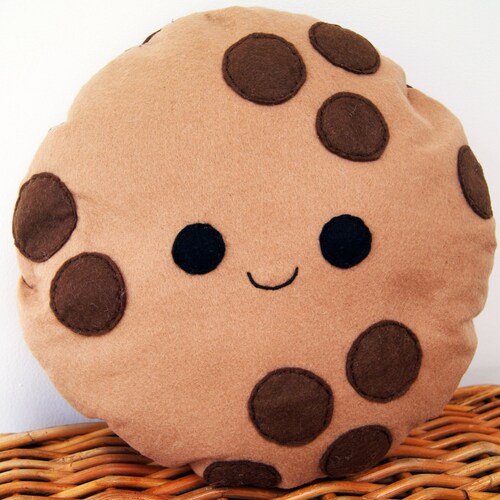chocolate chip cookie pillow