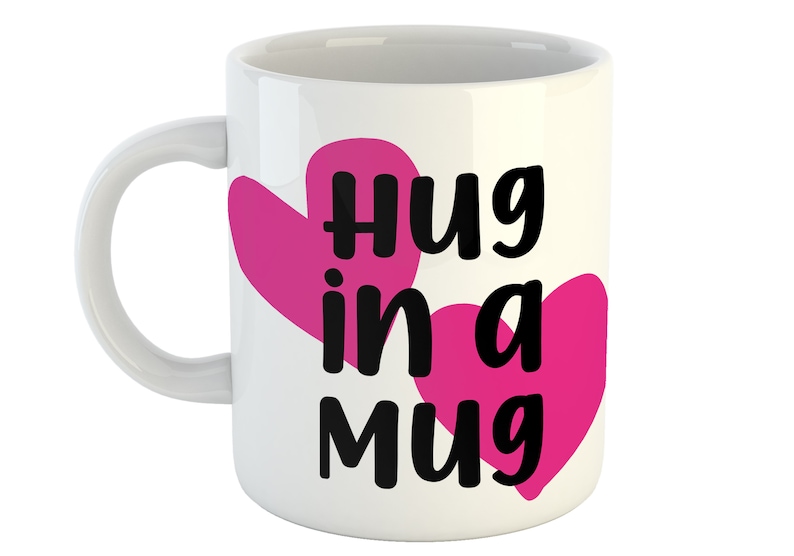 Hug in a Mug, Hug Cup, Hug Coffee Mug, Thoughtful Gift, Gift for Friend, Tough Time Gift, Mum Mug, Mum Gift, Cuddle Mug, Mothers Day Mug image 1