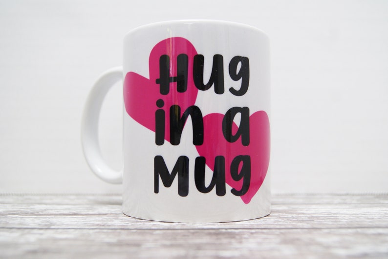 Hug in a Mug, Hug Cup, Hug Coffee Mug, Thoughtful Gift, Gift for Friend, Tough Time Gift, Mum Mug, Mum Gift, Cuddle Mug, Mothers Day Mug image 6