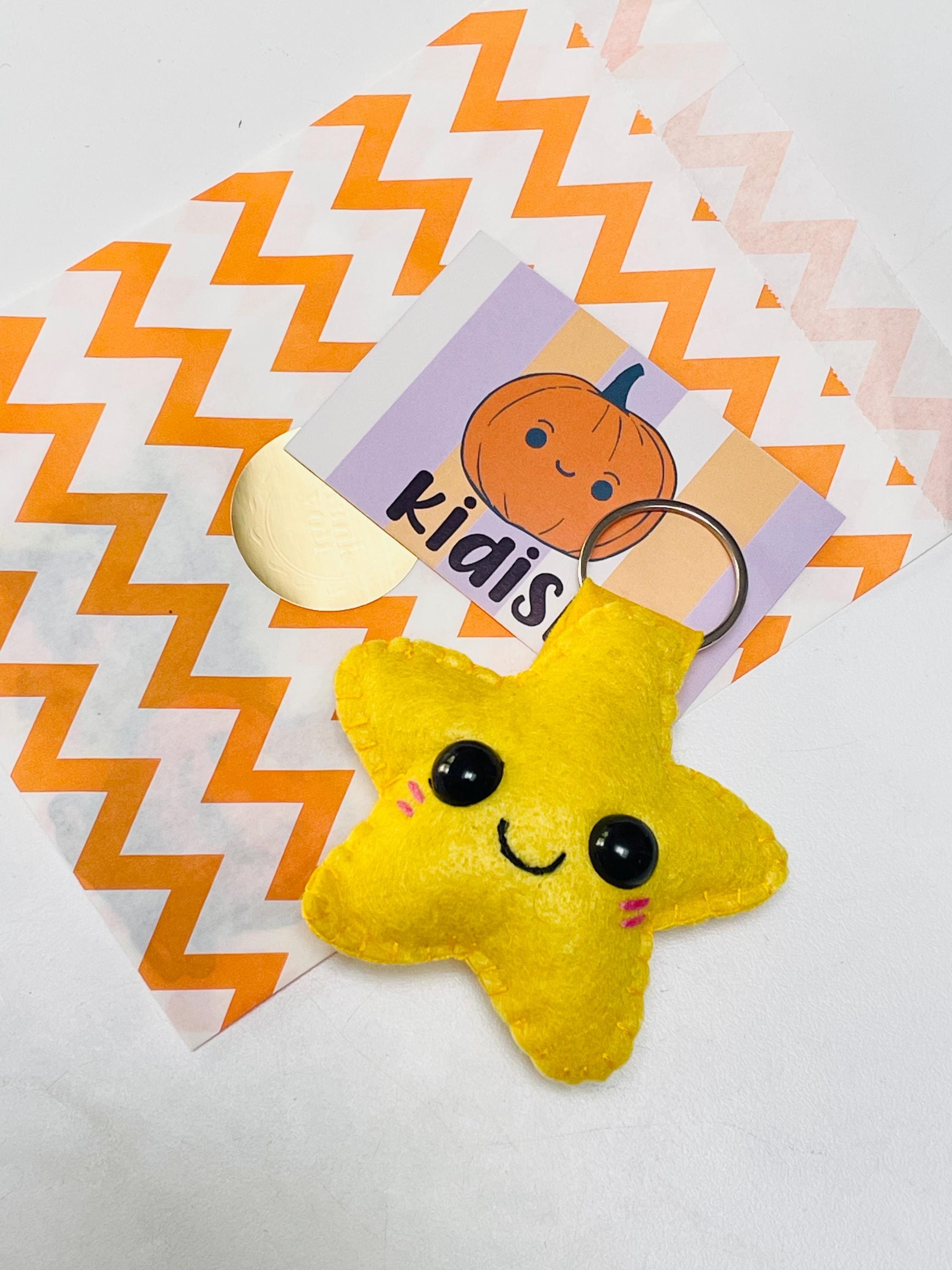 Plush Star Keyring: Handmade Felt Pocket Star, Congratulations