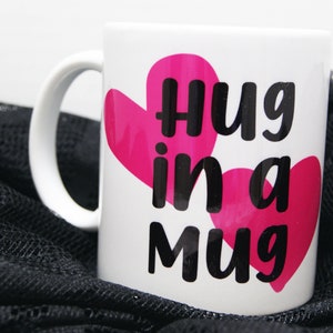 Hug in a Mug, Hug Cup, Hug Coffee Mug, Thoughtful Gift, Gift for Friend, Tough Time Gift, Mum Mug, Mum Gift, Cuddle Mug, Mothers Day Mug image 7