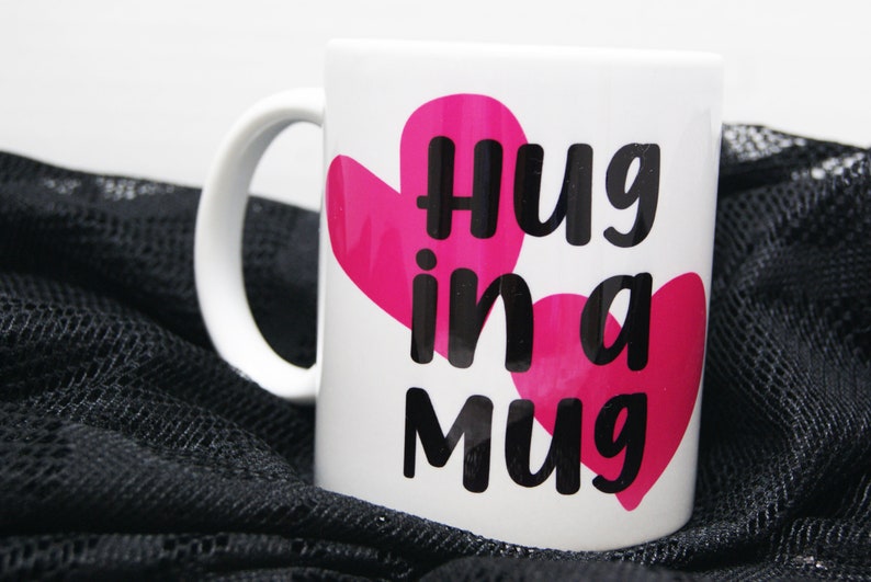 Hug in a Mug, Hug Cup, Hug Coffee Mug, Thoughtful Gift, Gift for Friend, Tough Time Gift, Mum Mug, Mum Gift, Cuddle Mug, Mothers Day Mug image 7