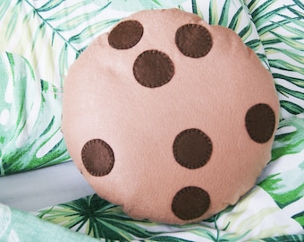 Chocolate Chip Cookie Cushion, Biscuit Cushion, Food Pillow, Pretend Biscuit, Cookie plush, Child bedroom decoration, Cookie Pillow