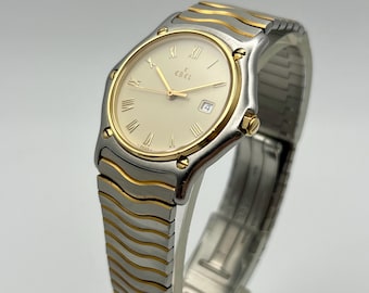 Vintage 1990’s Ebel Sports Wave 18k Gold  Classic Ref. 183909 Serviced Watch