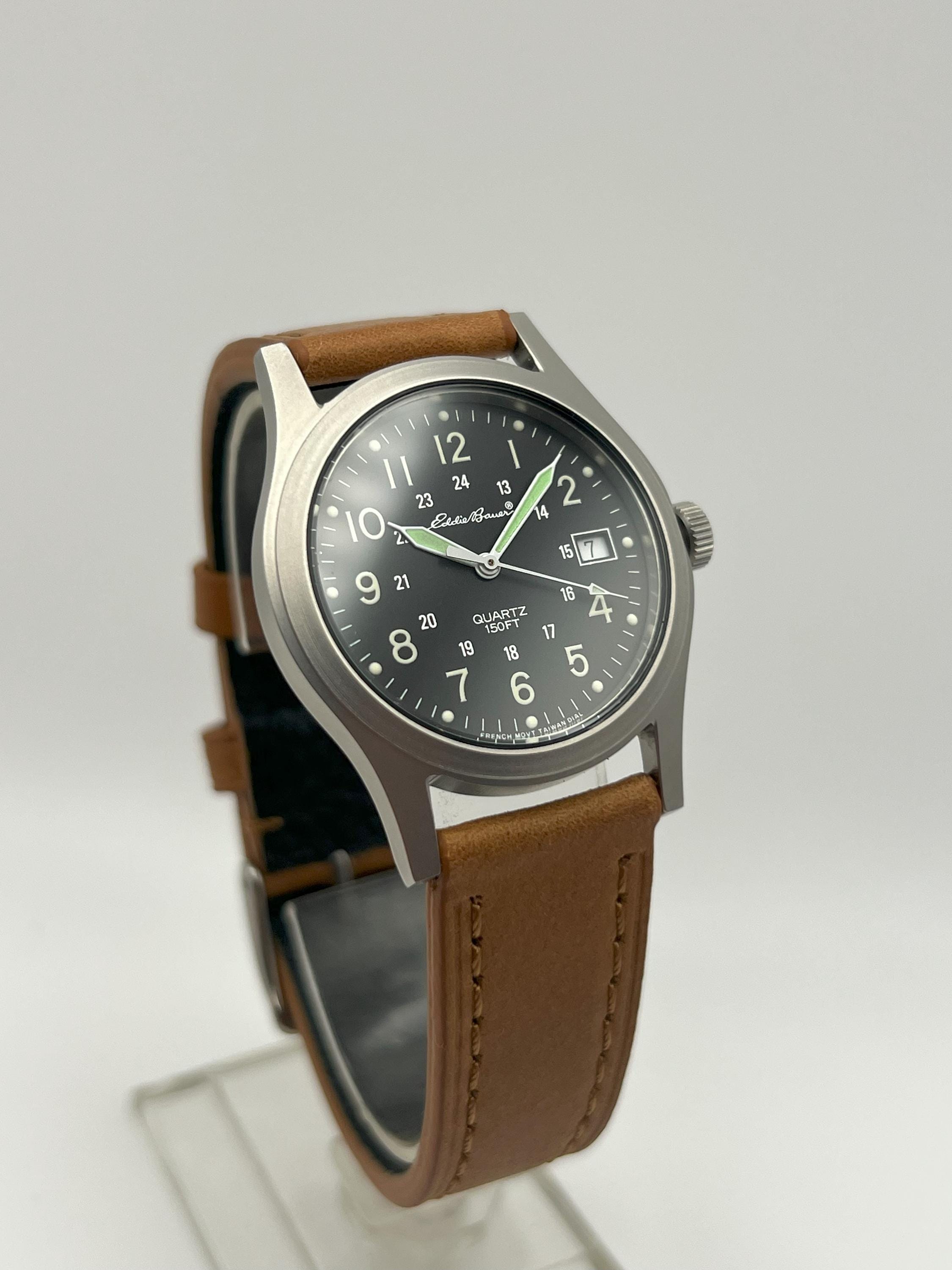 Vintage Eddie Bauer Khaki Quartz 85323-252 Watch - Etsy