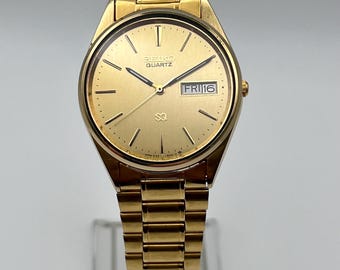 Vintage 1986 Mens Seiko SQ 8123-8009 Quartz Watch