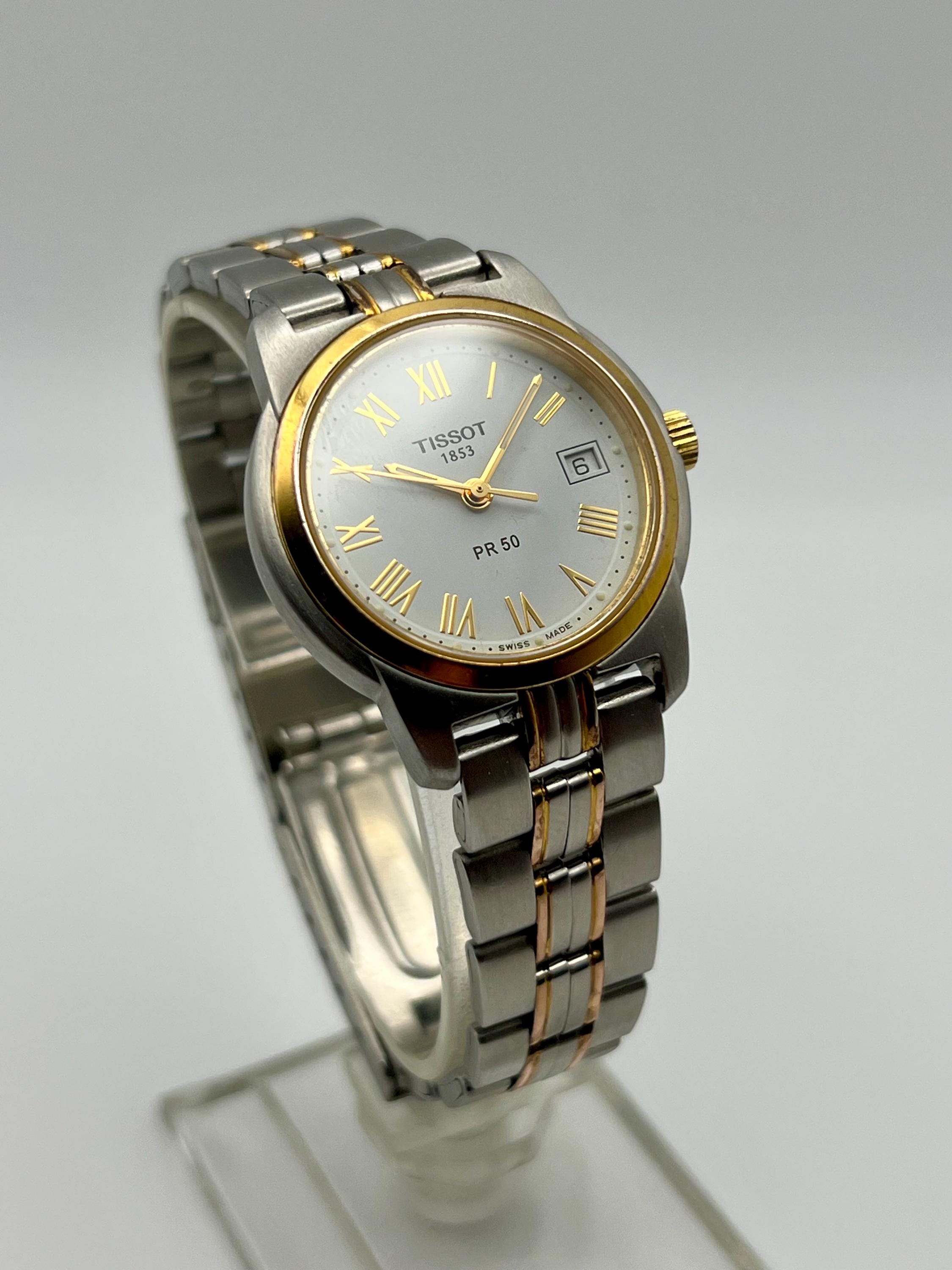 1991 Vintage Tissot Ladies J336/436 Quartz Watch – Two-tone Rose
