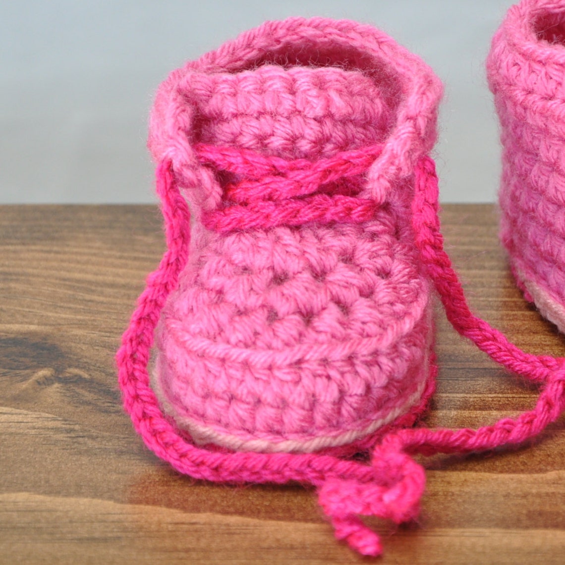 Crochet Baby Booties Baby Hiking Boots Tie Baby Booties Etsy