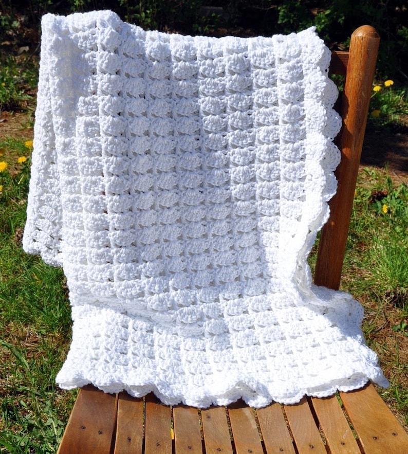 Cotton Baby Blanket Crochet an Heirloom in the Making Etsy