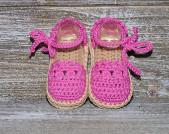 Espadrilles Sandals for Baby Cotton Baby Booties 0- 6 Months and 6-12 Months