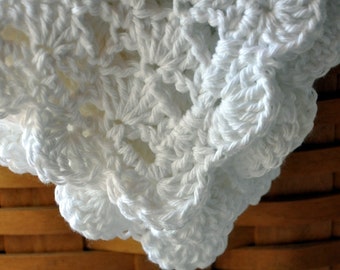 Cotton Baby Blanket, Crochet, an Heirloom in the making