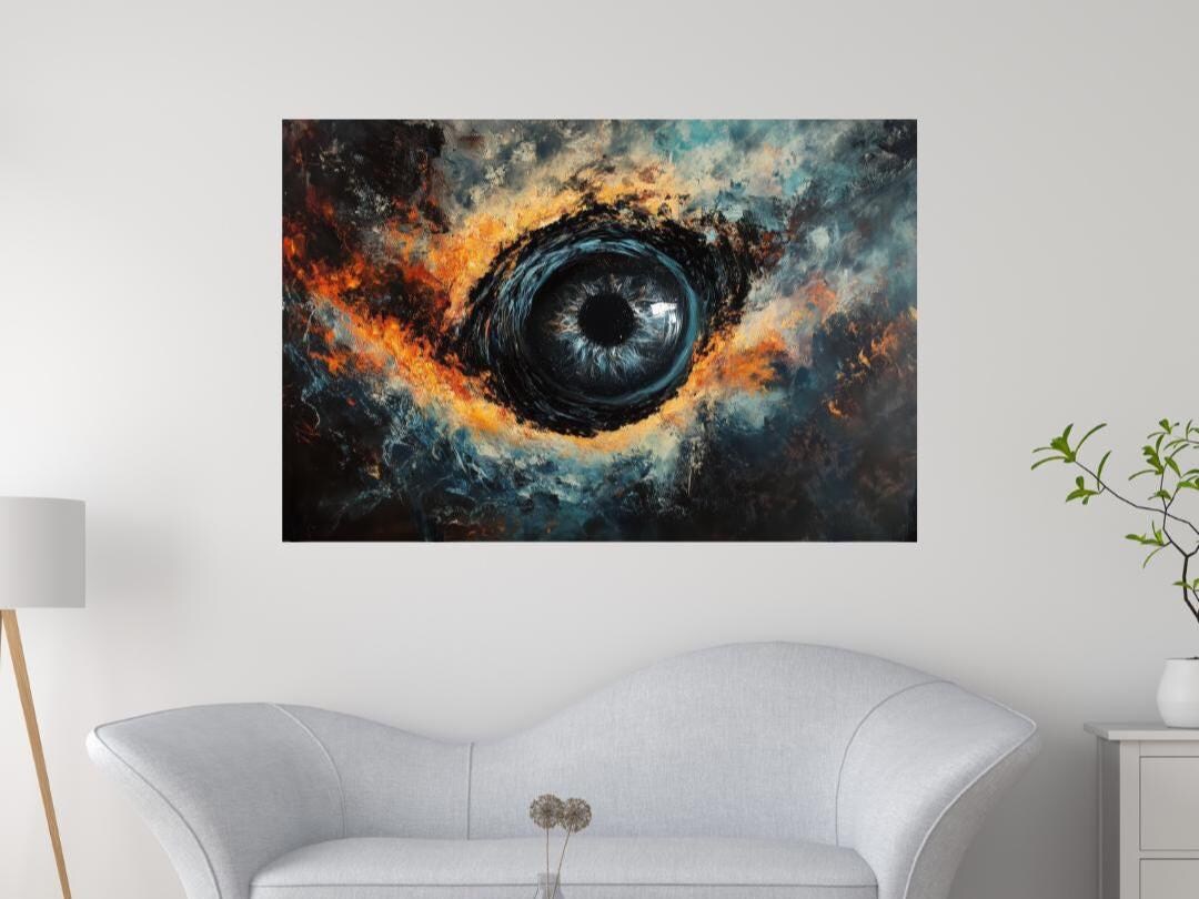 The Eye of Chaos – Abstract Cosmic Eye Digital Art Print – Surreal ...
