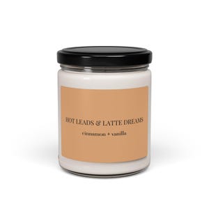 Cinnamon Vanilla Scented Soy Candle | Cozy Home Decor, Aromatherapy Gift, Warm Holiday Vibes, Relaxation Candle, Self-Care Treat