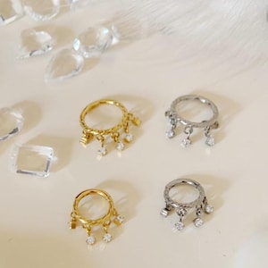 F136 Titanium Steel Earrings,Titanium Alloy Ear Loop,Earpiece Earring