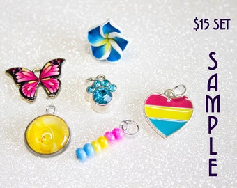 Pansexual Charm Set, Pansexual Jewelry, Queer Pride Month, DIY Jewelry, Blue Yellow Pink, Pansexual Flag, LGBTQIA+ Pride, Pan Pride