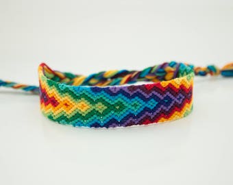 Rainbow Friendship Bracelet Set | Etsy